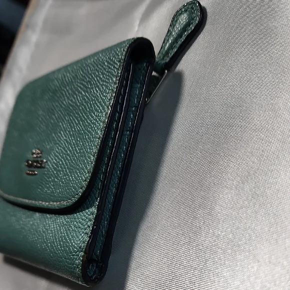 Coach Turquoise Leather Wallet - Picture 4 of 11